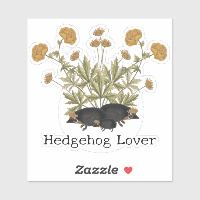 Hedgehog Lover Woodland Sticker (Sheet)