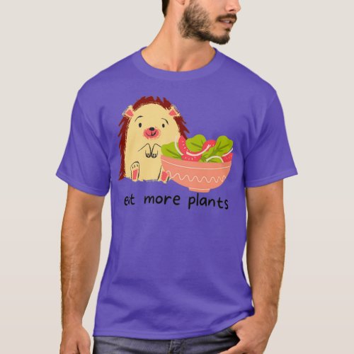 Hedgehog Loves Salad  T_Shirt