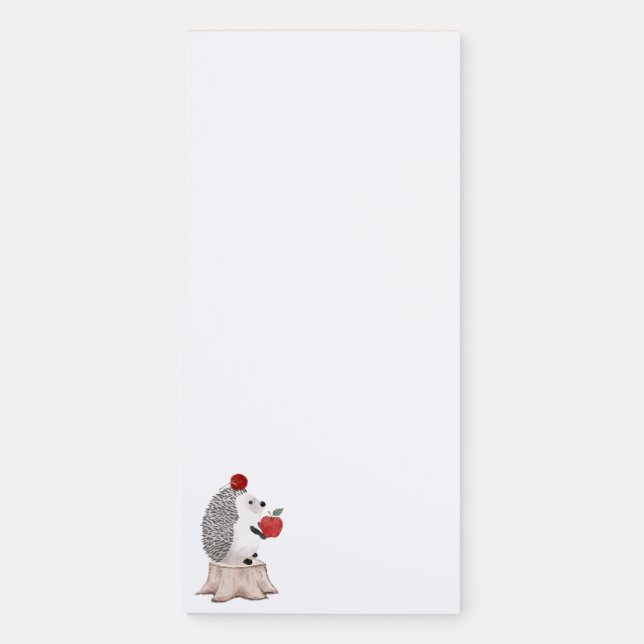Hedgehog Magnetic Notepad (Front)