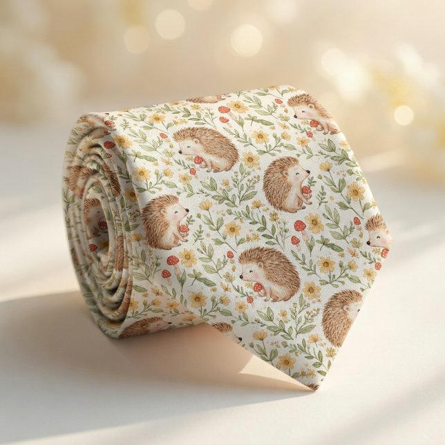 Hedgehog Meadow  Neck Tie (Creator Uploaded)