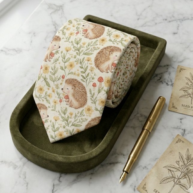 Hedgehog Meadow  Neck Tie (Creator Uploaded)