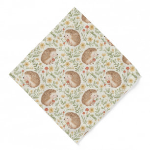 Hedgehog Meadow Pocket Square Bandana