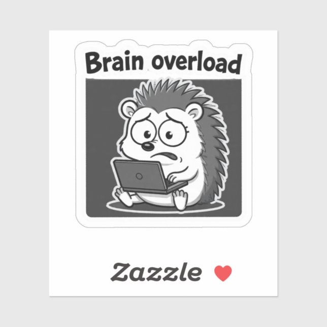 Hedgehog Meme Cartoon Funny  Sticker (Sheet)