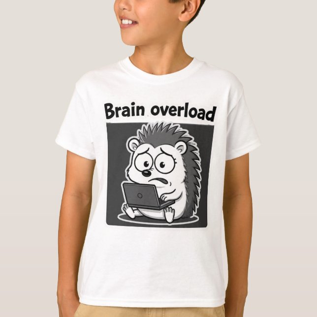 Hedgehog Meme Cartoon Funny  T-Shirt (Front)