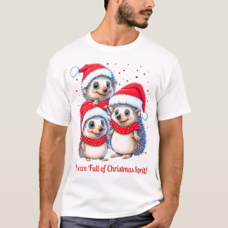 Hedgehog Merry Christmas T-Shirt