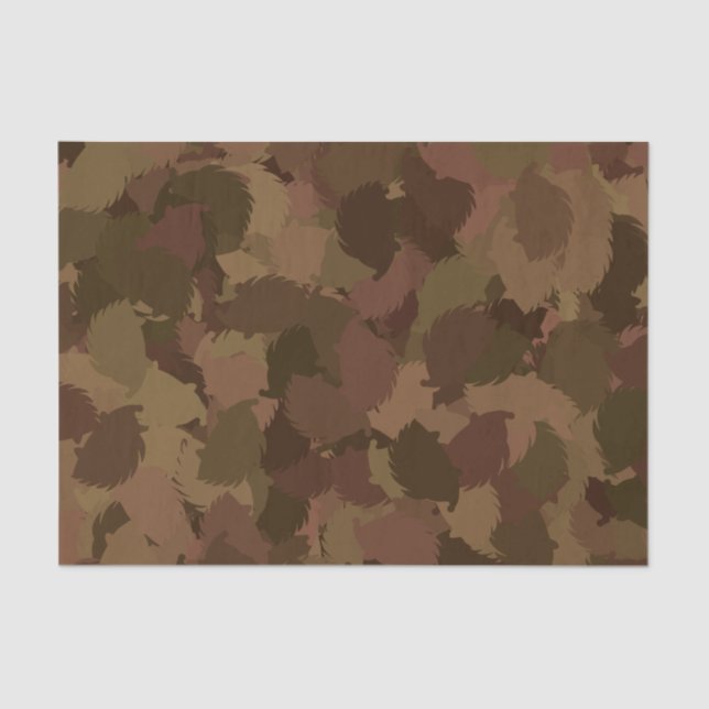 HEDGEHOG modern camouflage Tissue Paper (Front)