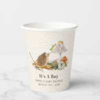 Hedgehog Mushroom Grasshopper Woodland Baby Shower