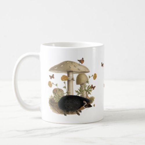 Hedgehog Mushroom Woodland Coffee Mug
