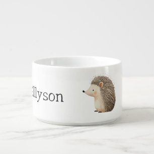 Hedgehog Name Bowl