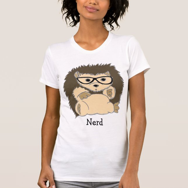 HedgeHog Nerd, Hipster, Geeky... Shirts (Front)