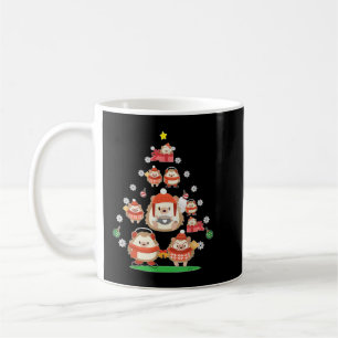 Hedgehog Ornament Christmas Tree Funny Christmas X Coffee Mug