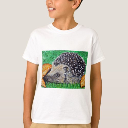 Hedgehog Painting T_Shirt