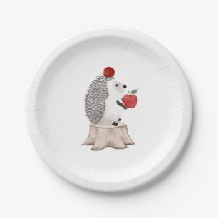 Hedgehog Paper Plates