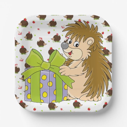 Hedgehog  paper plates