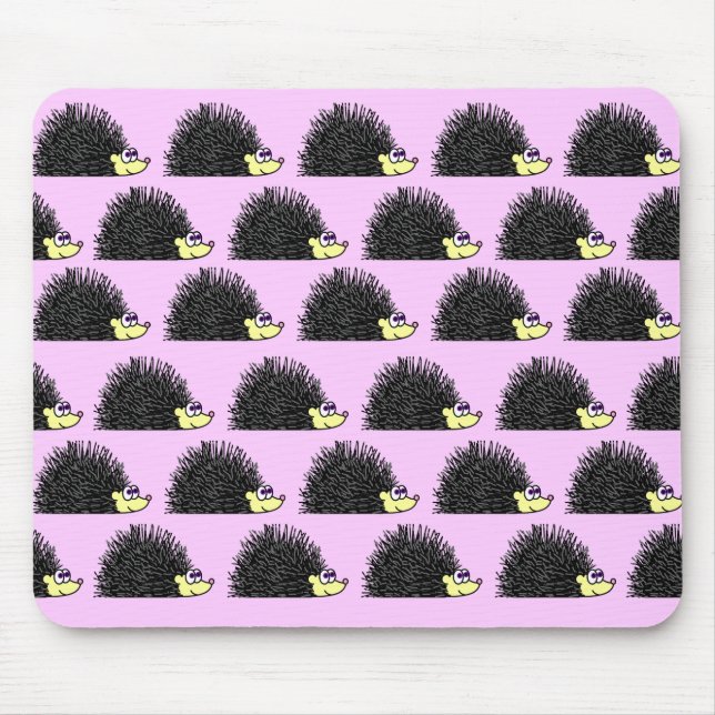 Hedgehog Parade Mousepad (Front)