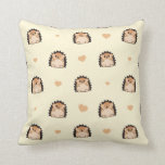 Hedgehog Pattern Throw Pillow