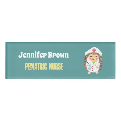 Hedgehog  Pediatric nurse name tag