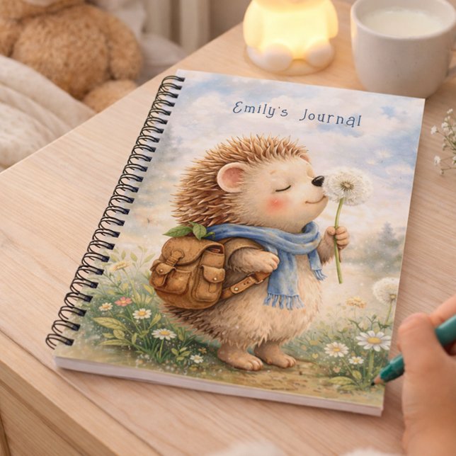 Hedgehog Personalized Kids Journal (Creator Uploaded)
