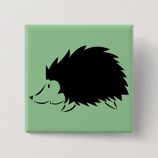 Hedgehog Pinback Button (Front)