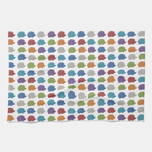 Hedgehog Pop Art Towel (Horizontal)