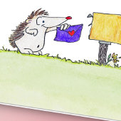 HEDGEHOG POST by Nicole Janes Cards