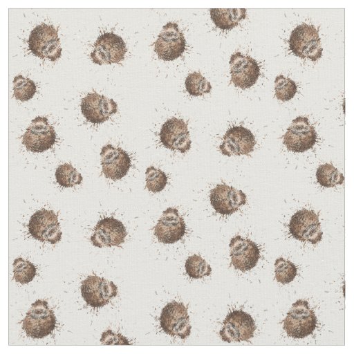 Hedgehog print fabric