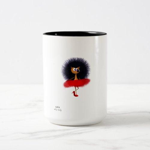 Hedgehog Punk Two_Tone Coffee Mug