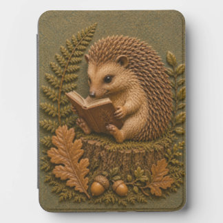 Hedgehog Reading Book Bookish Kindle Cover