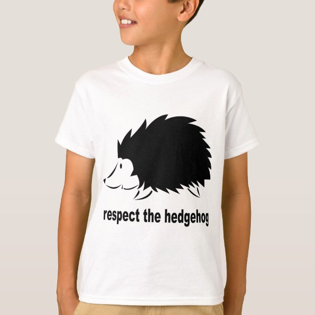 Hedgehog - Respect the Hedgehog T-Shirt (Front)