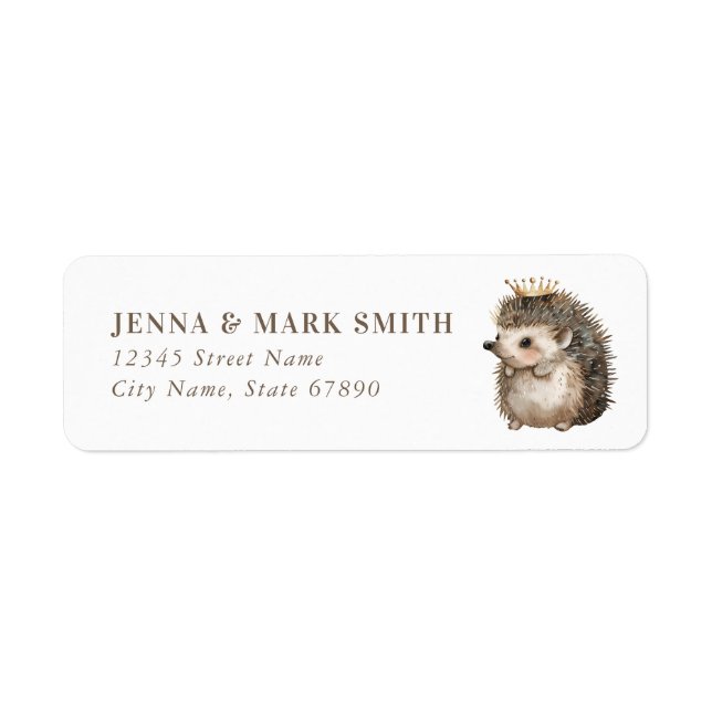 Hedgehog Return Address Labels (Front)