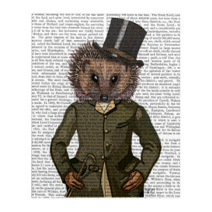 Hedgehog Rider Portrait Acrylic Print