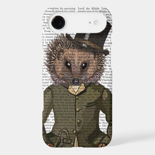 Hedgehog Rider Portrait Case-Mate iPhone Case (Back)