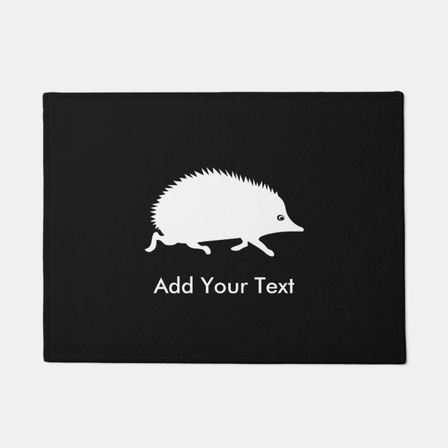 Hedgehog Run Doormat (Front)