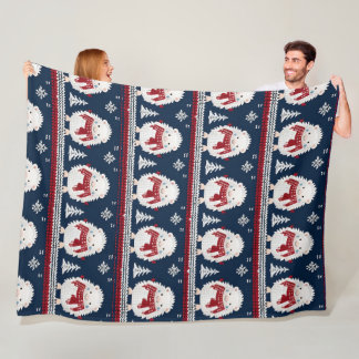 Hedgehog’s in Scarves Fleece Blanket