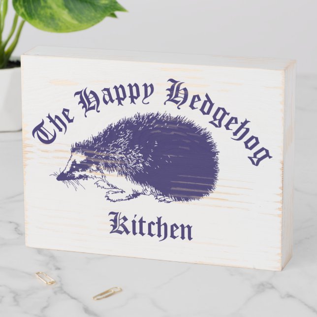 Hedgehog Sign Template (In Situ Horizontal)