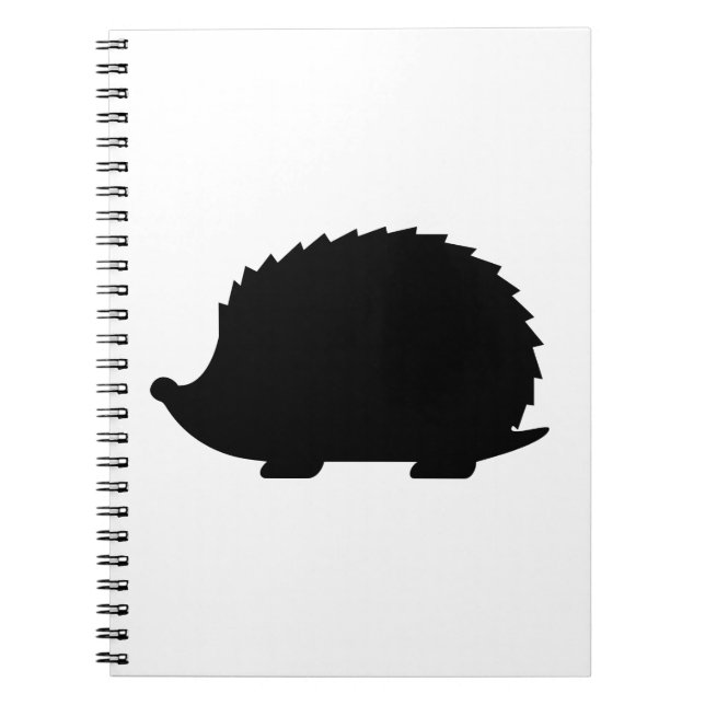 Hedgehog Silhouette Notebook (Front)