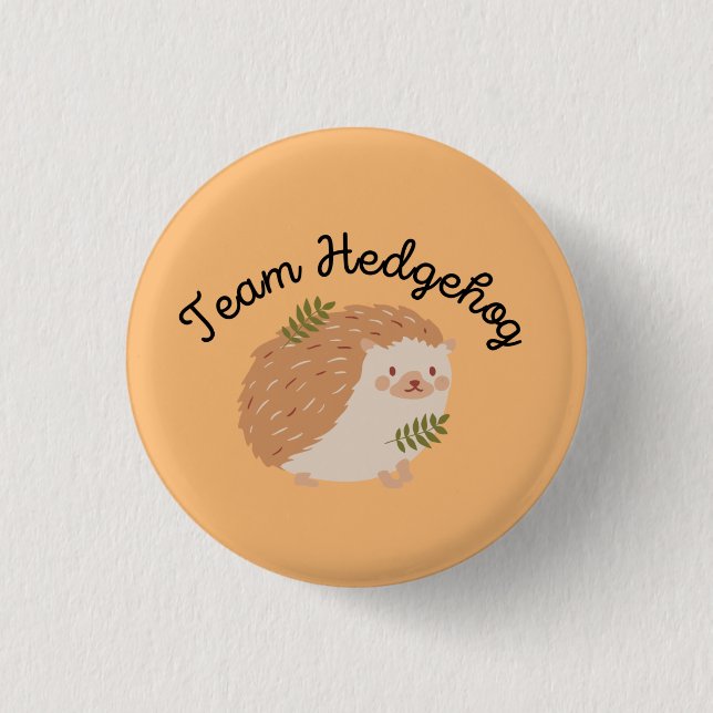 Hedgehog Team - Carterhaugh Book Club Button (Front)