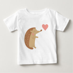 Hedgehog Valentine Baby T-Shirt