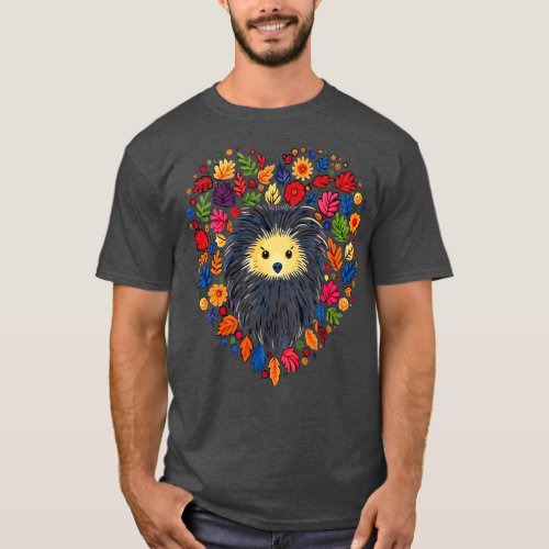 Hedgehog Valentine Day T_Shirt