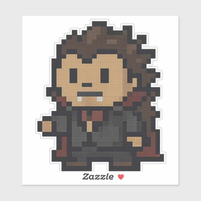 hedgehog vampire 6x6 sticker (Sheet)