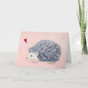Hedgehog with Heart Greeting Card