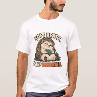 Hedgehog with Heart – Soft Heart Sharp Boundaries T-Shirt