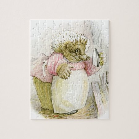 Hedgehog With Iron Mrs Tiggy-winkle Jigsaw Puzzle