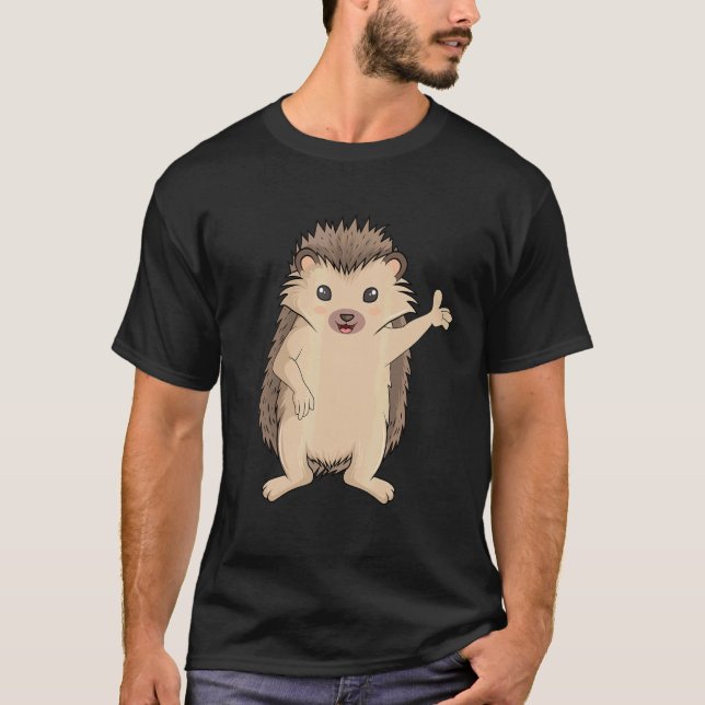 Hedgehog Women Girls Kids Boys T-Shirt (Front)