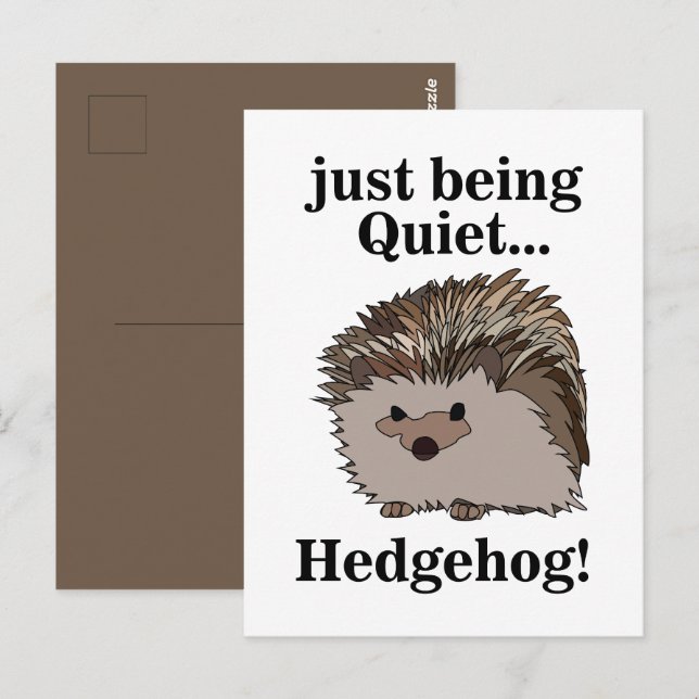 Hedgehog Woodland Animal  Postcard (Front/Back)