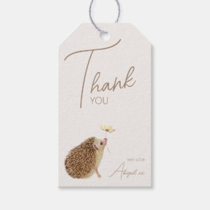 Hedgehog Woodland Forest Baby Shower Gift Tags