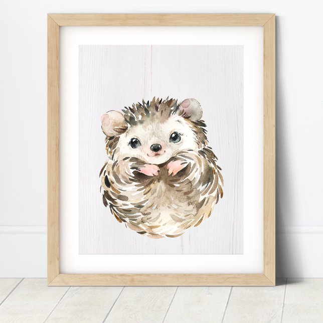 Hedgehog Woodland Nursery Art Print (Creator Uploaded)