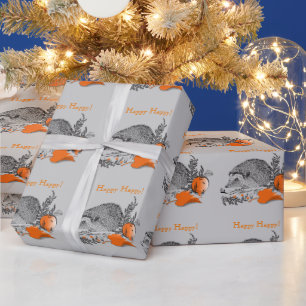Hedgehog Wrapping Paper
