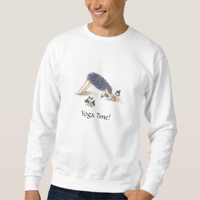 Hedgehog Yoga Time Sweatshirt (Front)