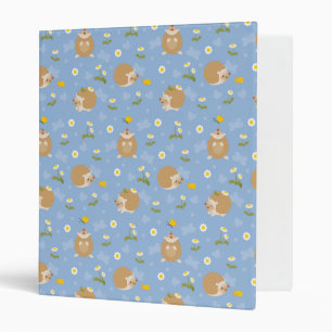 Hedgehogs 3 Ring Binder